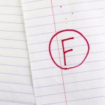 Red F grade on lined paper: Smokedistrict Tobacco Cigarettes Blog